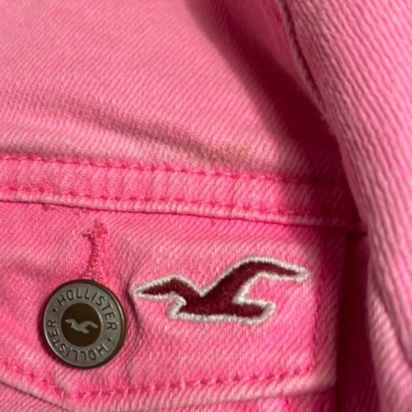 Hollister Pink Denim Jacket S - Picture 4 of 7